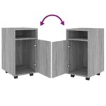Armoire appoint à roues Sonoma gris 33x38x60 cm – Image 3