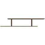 Étagère TV murale Chêne marron 125x18x23 cm Bois d'ingénierie – Image 3