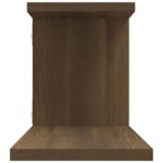 Étagère TV murale Chêne marron 125x18x23 cm Bois d'ingénierie – Image 4