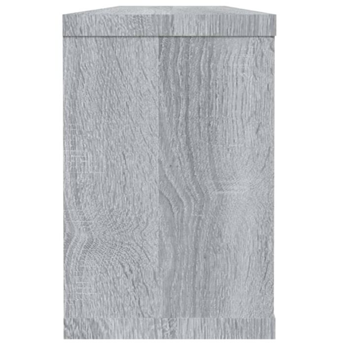 Étagères murales cube 4 pcs Sonoma gris 60x15x23 cm Bois – Image 3