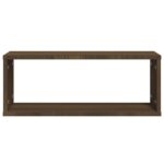 Étagères murales cube 2 pcs Chêne marron Bois d’ingénierie – Image 2