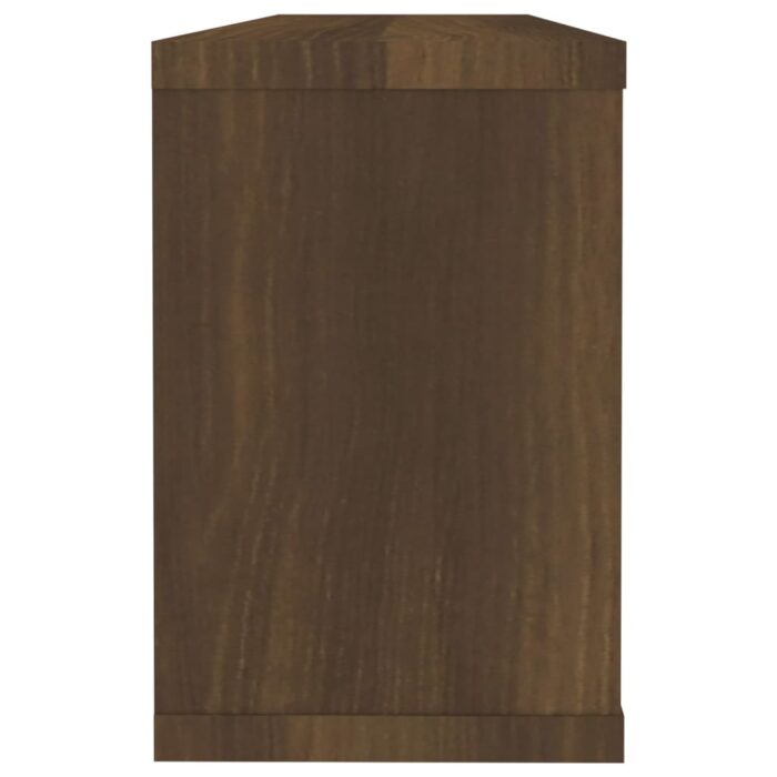 Étagères murales cube 2 pcs Chêne marron Bois d’ingénierie – Image 3