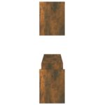 Étagères murales 2 pcs Chêne fumé 100x15x20cm Bois d’ingénierie – Image 4