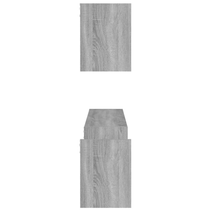 Étagères murales 2pcs Sonoma gris 100x15x20cm Bois d’ingénierie – Image 4