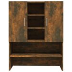 Meuble pour machine à laver Chêne fumé 70,5x25,5x90 cm – Image 4