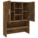 Meuble pour machine à laver Chêne fumé 70,5x25,5x90 cm – Image 5