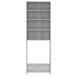 Meuble pour machine à laver Sonoma gris 64x24x190 cm – Image 4