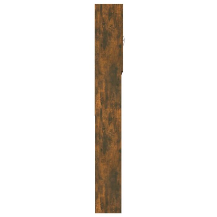Meuble pour machine à laver Chêne fumé 64x25,5x190 cm – Image 6