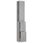 Armoire de bain sonoma gris 25x26,5x170 cm bois d'ingénierie – Image 5