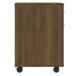 Armoire roulante Chêne marron 45x38x54 cm Bois d'ingénierie – Image 5