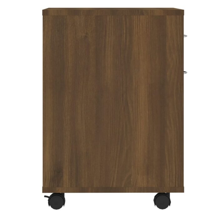 Armoire roulante Chêne marron 45x38x54 cm Bois d'ingénierie – Image 5