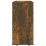 Armoire roulante Chêne fumé 60x35x75 cm Bois d'ingénierie – Image 6