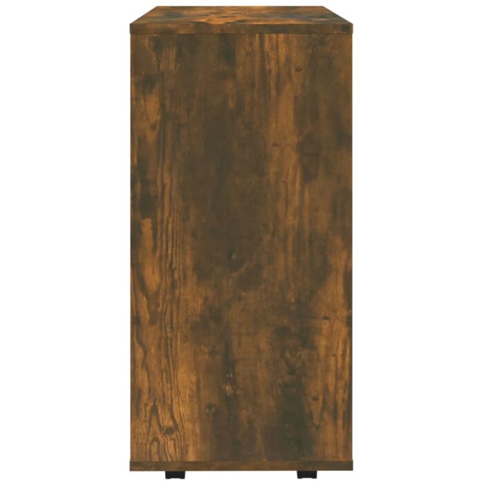 Armoire roulante Chêne fumé 60x35x75 cm Bois d'ingénierie – Image 6