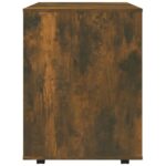 Armoire roulante Chêne fumé 60x53x72 cm Bois d'ingénierie – Image 5