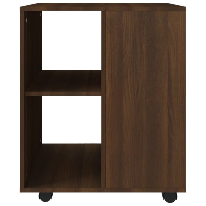Armoire roulante Chêne marron 60x53x72 cm Bois d'ingénierie – Image 3