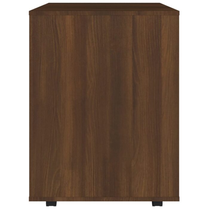 Armoire roulante Chêne marron 60x53x72 cm Bois d'ingénierie – Image 5