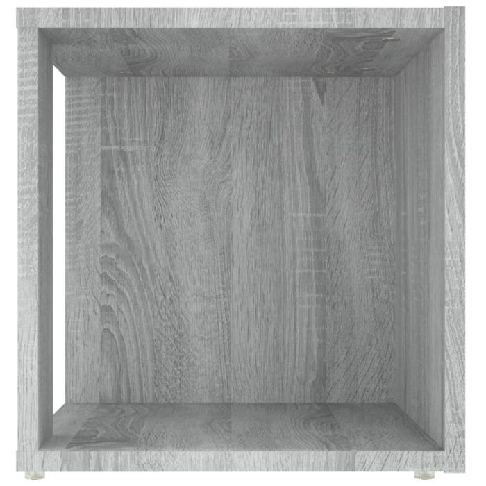 Table d'appoint Sonoma gris 33x33x34,5 cm Bois d'ingénierie – Image 3