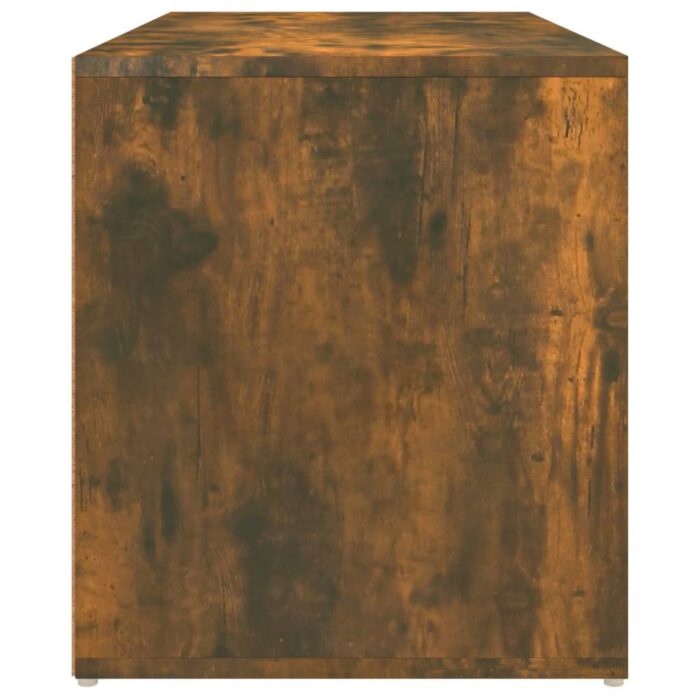 Banc d'entrée 80x40x45 cm Chêne fumé Bois d'ingénierie – Image 6