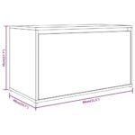 Banc d'entrée 80x40x45 cm Chêne fumé Bois d'ingénierie – Image 7