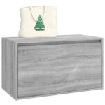 Banc d'entrée 80x40x45 cm Sonoma gris Bois d'ingénierie – Image 3
