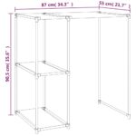 Support de rangement sur la machine à laver Gris 87x55x90,5 cm – Image 5