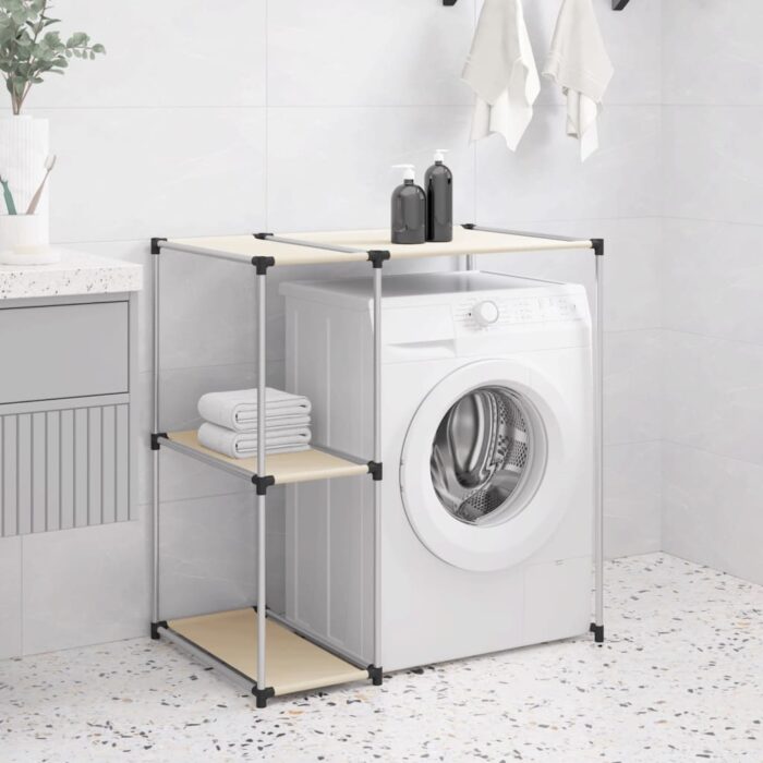 Support de rangement sur la machine à laver Crème 87x55x90,5 cm – Image 1