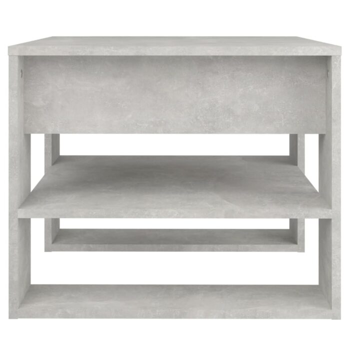 Table basse gris béton 55,5x55x45 cm bois d'ingénierie – Image 2
