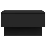 Tables de chevet murales 2 pcs Noir – Image 4