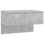 Tables de chevet murales 2 pcs Gris béton – Image 3