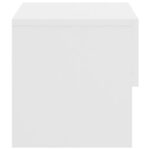 Tables de chevet murales 2 pcs Blanc – Image 5