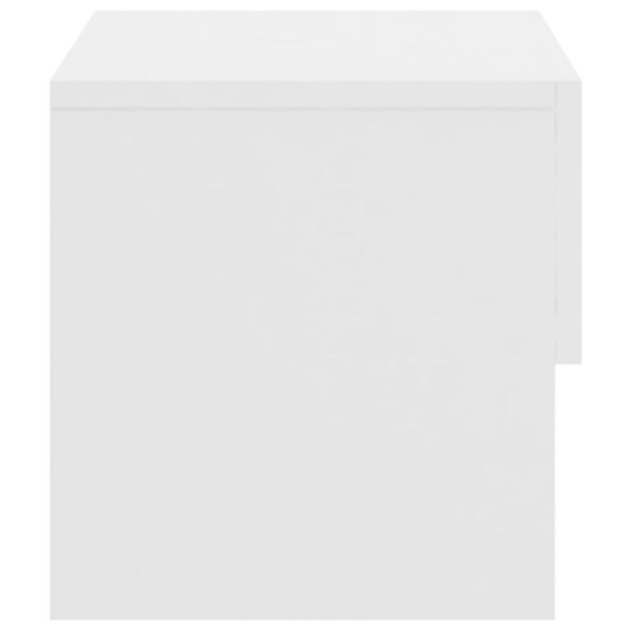 Tables de chevet murales 2 pcs Blanc – Image 5