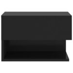 Table de chevet murale Noir – Image 3