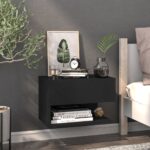 Table de chevet murale Noir