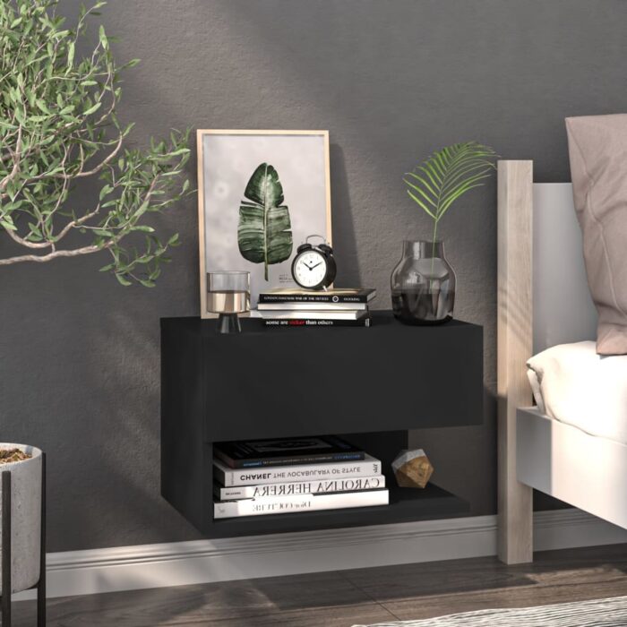 VXL8720286963982_m_en_hd_1.jpg Table de chevet murale Noir – Image 1