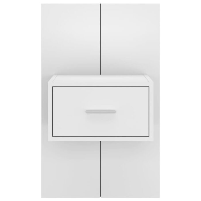 Table de chevet murale Blanc – Image 3