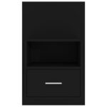 Tables de chevet murales 2 pcs Noir – Image 5