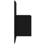 Tables de chevet murales 2 pcs Noir – Image 7