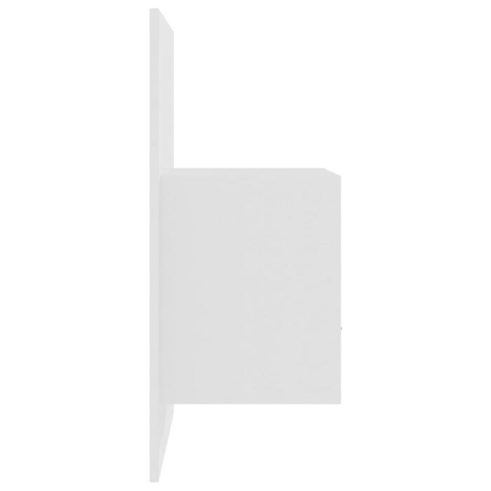 Table de chevet murale Blanc brillant – Image 5