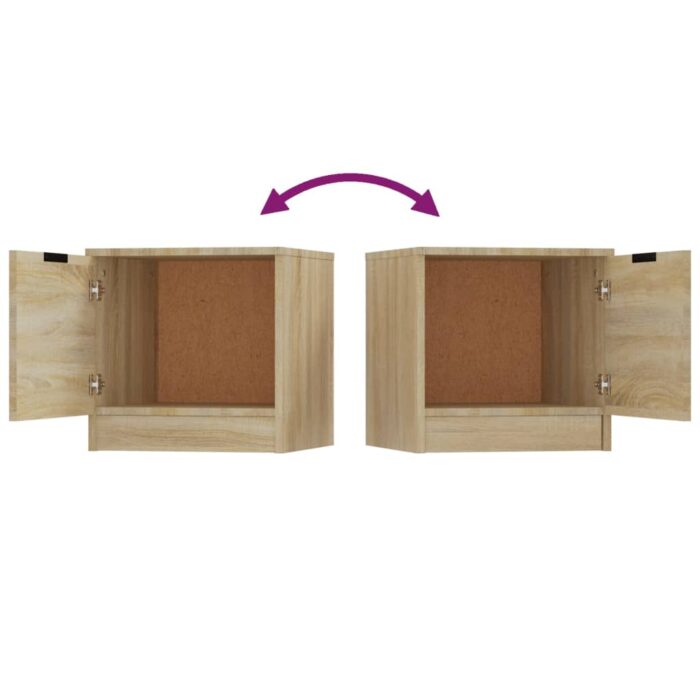 Tables de chevet 2 pcs Chêne sonoma 40x39x40 cm – Image 5
