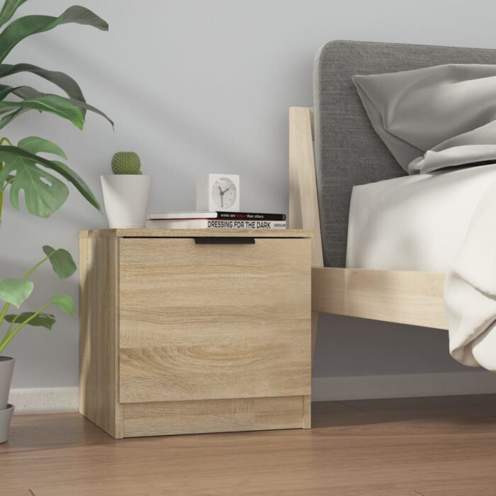 Tables de chevet 2 pcs Chêne sonoma 40x39x40 cm – Image 7