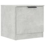 Tables de chevet 2 pcs Gris béton 40x39x40 cm – Image 4