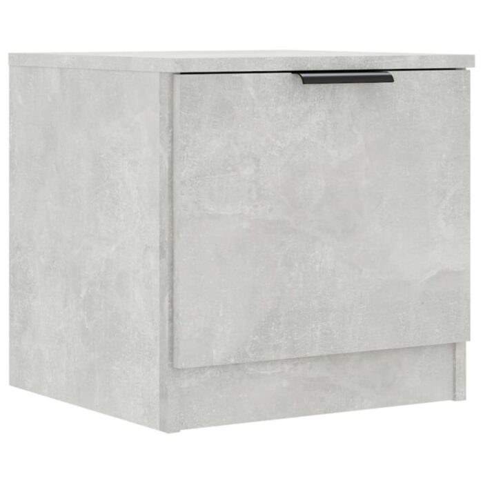 Tables de chevet 2 pcs Gris béton 40x39x40 cm – Image 4
