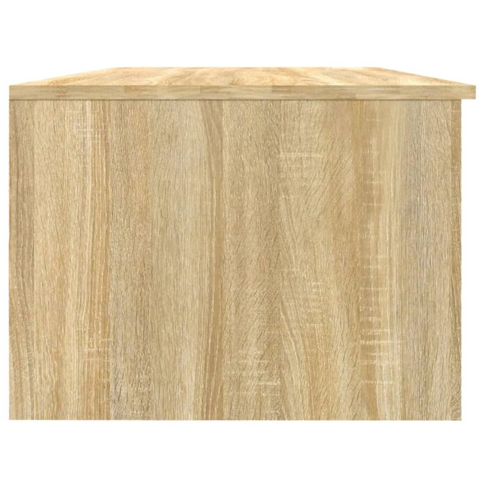 Table basse chêne sonoma 102x50x36 cm bois d'ingénierie – Image 2