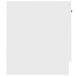 Meuble TV Blanc 140x35x40 cm Bois d'ingénierie – Image 4