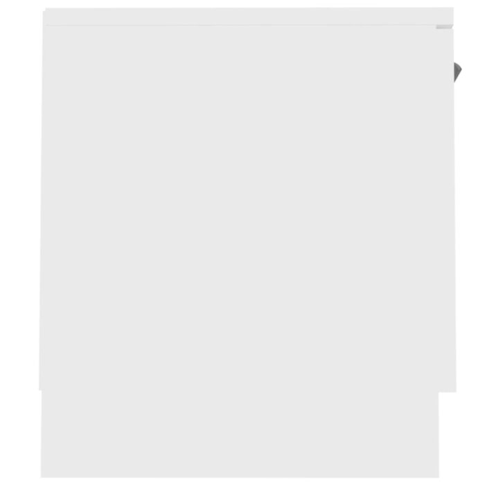 Meuble TV Blanc 140x35x40 cm Bois d'ingénierie – Image 4