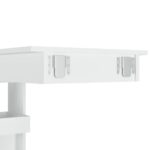 Table de bar murale Blanc 102x45x103,5 cm Bois d'ingénierie – Image 6