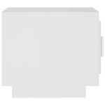 Table basse Blanc 51x50x45 cm Bois d'ingénierie – Image 2