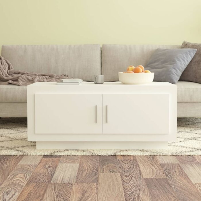 VXL8720286966181_m_en_hd_1.jpg Table basse blanc 102x50x45 cm bois d'ingénierie – Image 1