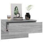 Tables de chevet murales 2 pcs Sonoma gris – Image 2