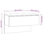 Tables de chevet murales 2 pcs Sonoma gris – Image 7